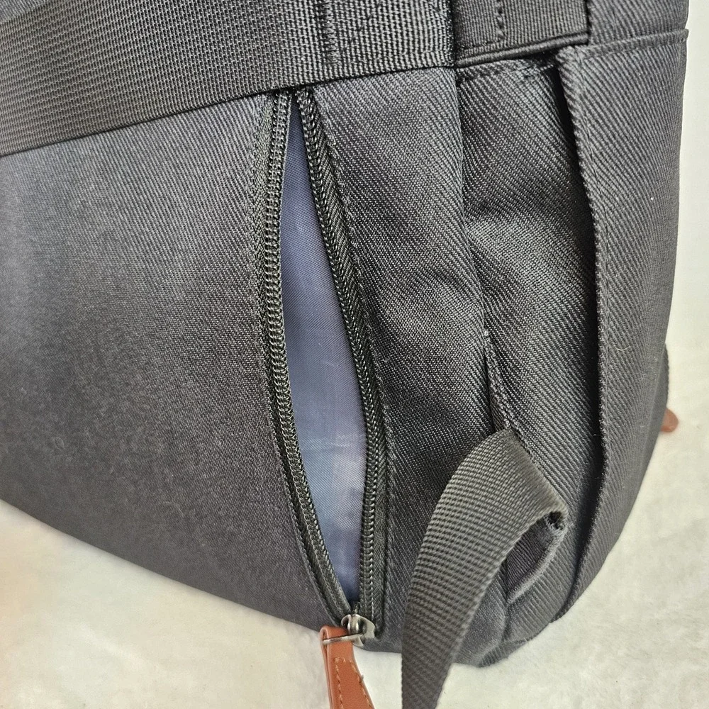 Matein Lunch Backpack with Insulated Cooler Compartment Black Laptop Bag USB
